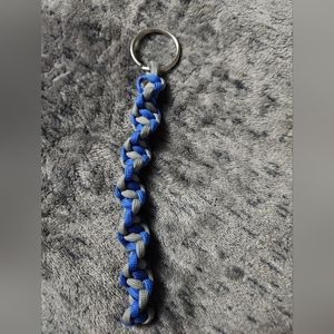Paracord Keychain Blue Grey‎